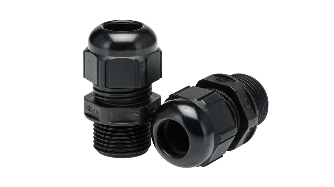 Lapp 5301 Series Black Polyamide Cable Gland, M20 Thread, IP68, IP69