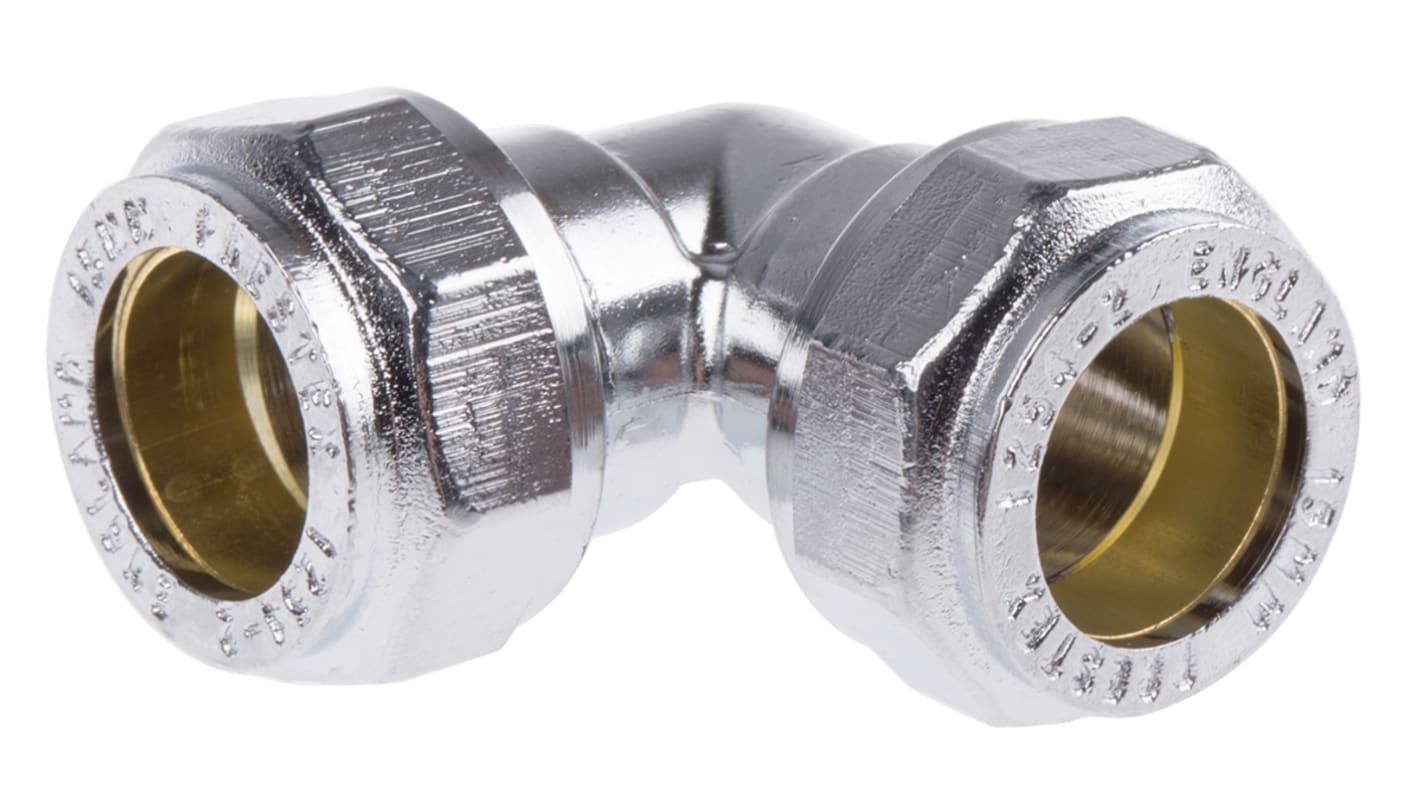 RS PRO Brass Compression Fitting, Elbow Coupler