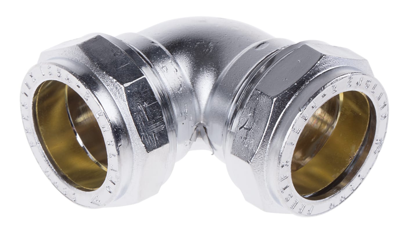 RS PRO Brass Compression Fitting, Elbow Coupler