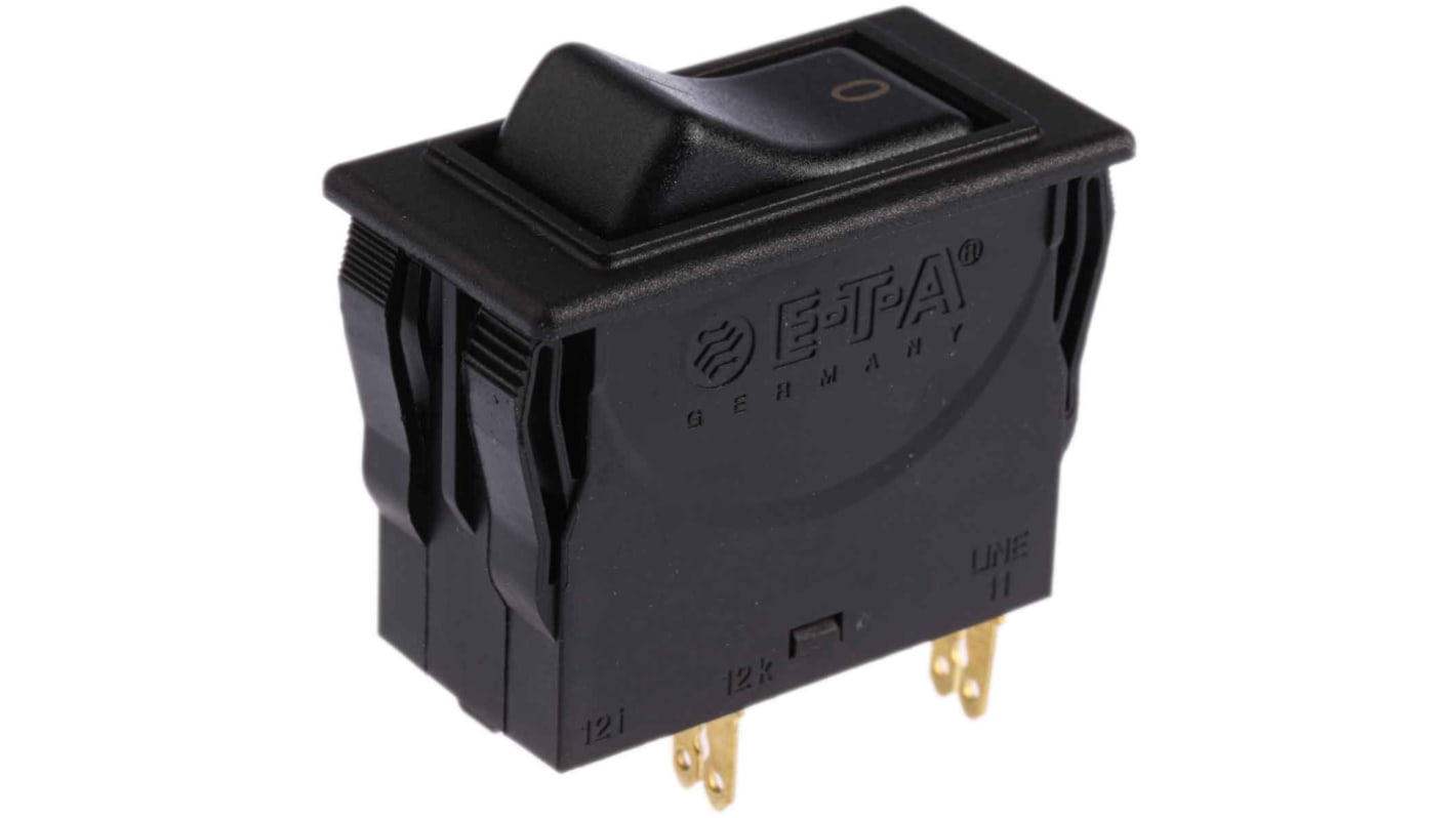 ETA Thermal Circuit Breaker - 3120 2 Pole 250V Voltage Rating Snap In, 10A Current Rating