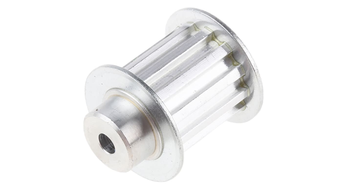 Tandremsskive, Aluminium, 12 tænder, Afstand: 5mm, passer til 16mm rembredde