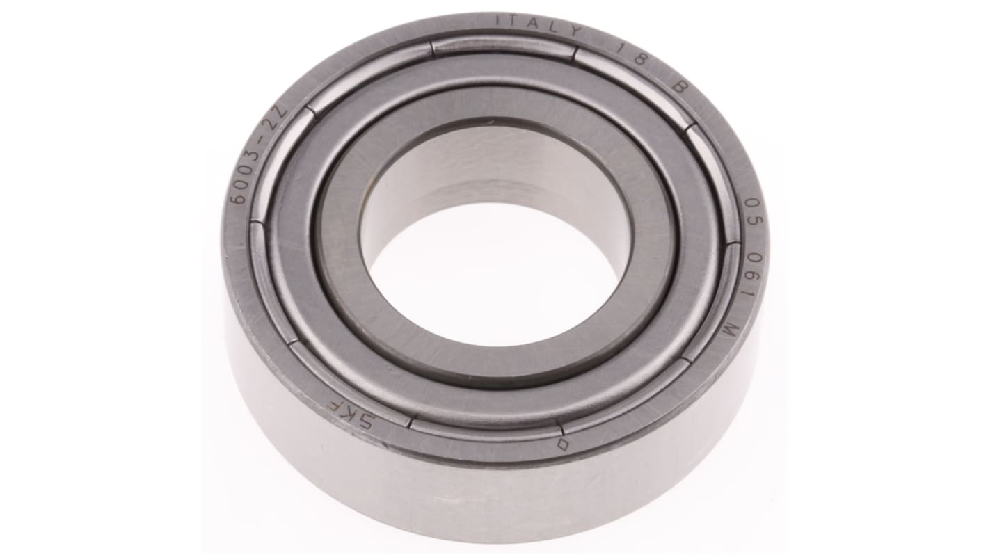 SKF 6003-2Z Single Row Deep Groove Ball Bearing- Both Sides Shielded 17mm I.D, 35mm O.D