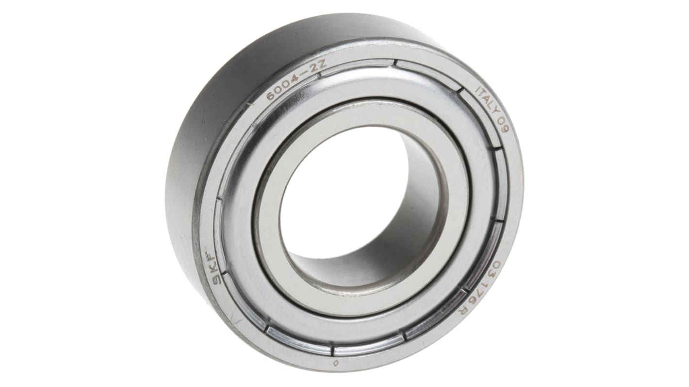 SKF 6004-2Z Single Row Deep Groove Ball Bearing- Both Sides Shielded 20mm I.D, 42mm O.D