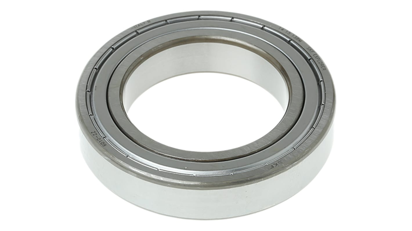 SKF 6010-2Z Single Row Deep Groove Ball Bearing- Both Sides Shielded 50mm I.D, 80mm O.D