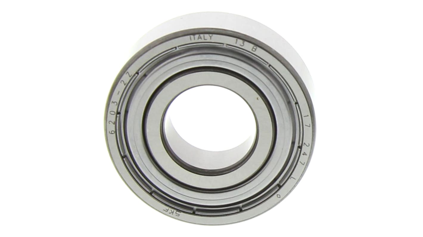 SKF 6203-2Z Single Row Deep Groove Ball Bearing- Both Sides Shielded 17mm I.D, 40mm O.D