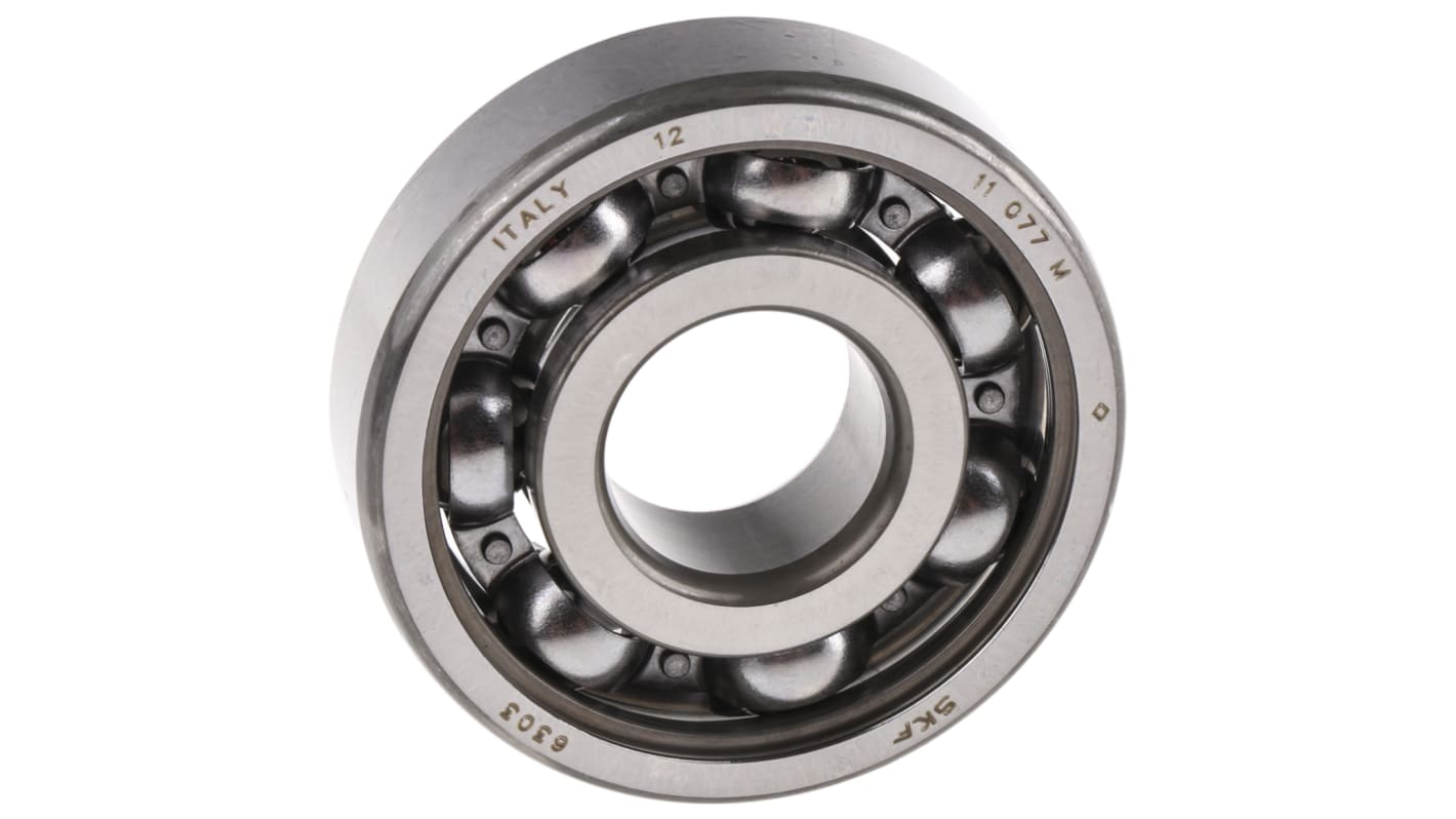 SKF 6303 Single Row Deep Groove Ball Bearing- Open Type 17mm I.D, 47mm O.D