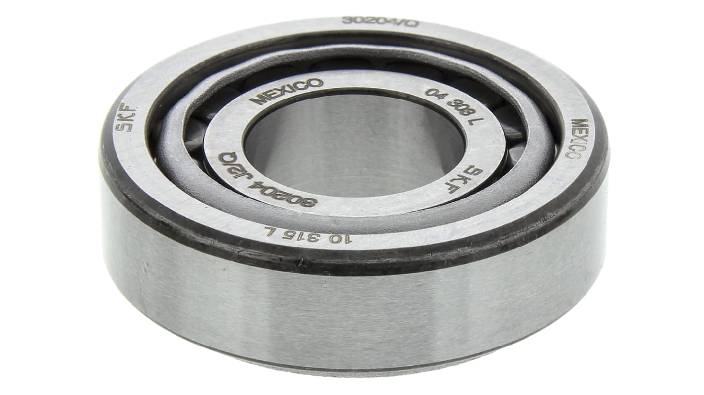 SKF ローラーベアリング, 内径：20mm, 外径：47mm, レース幅：15.25mm, 30204 J2/Q