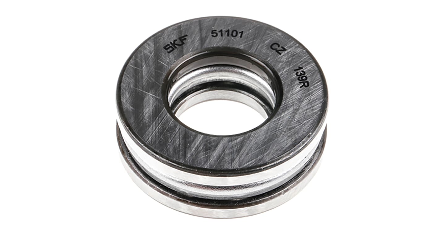 SKF 51101 Thrust Ball Bearing- Open Type 12mm I.D, 26mm O.D