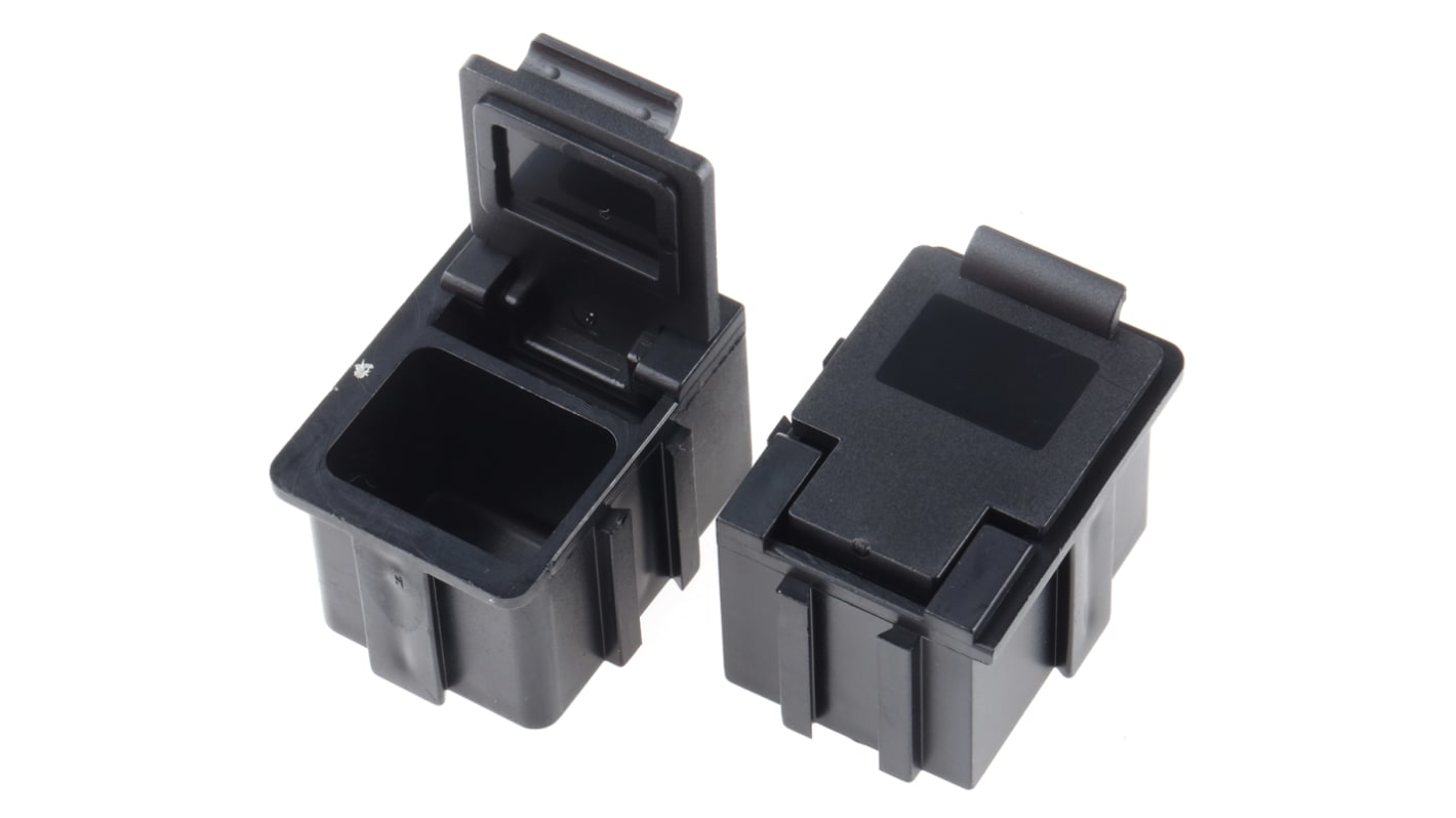 Licefa Black PS Compartment Box, 21mm x 29mm x 22mm