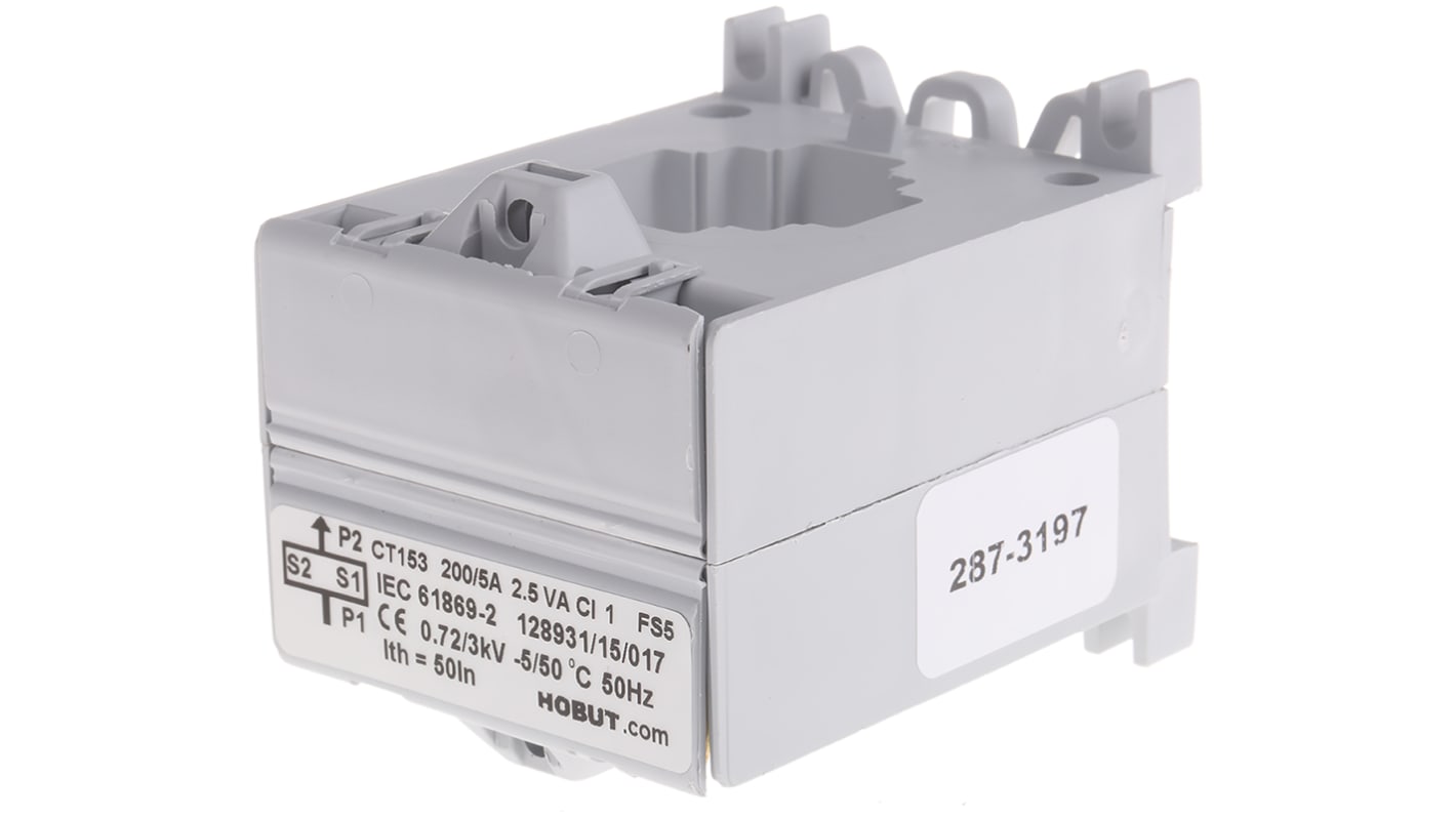 Przekładnik prądowy HOBUT otwór 26mm Prosty przelotowy