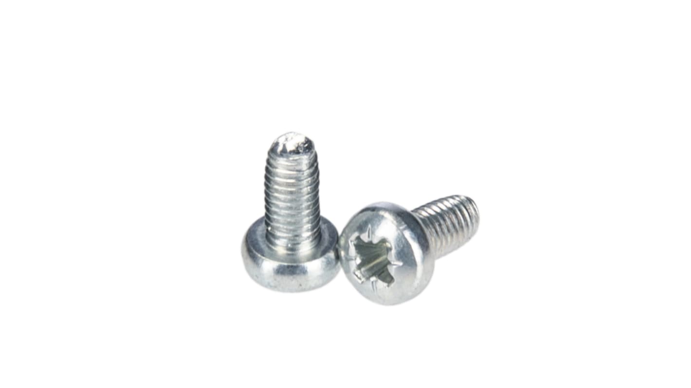 RS PRO Selbstbohrende Schraube Pozidriv Senkkopf, Stahl  verzinkt, 3mm x 6mm