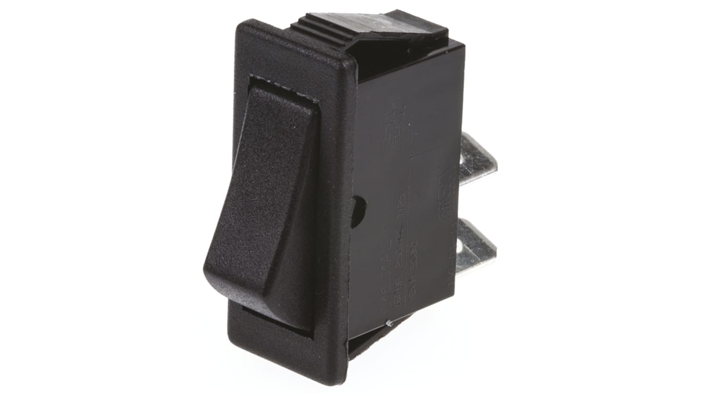 Arcolectric (Bulgin) Ltd SPST, (On)-Off Rocker Switch Panel Mount