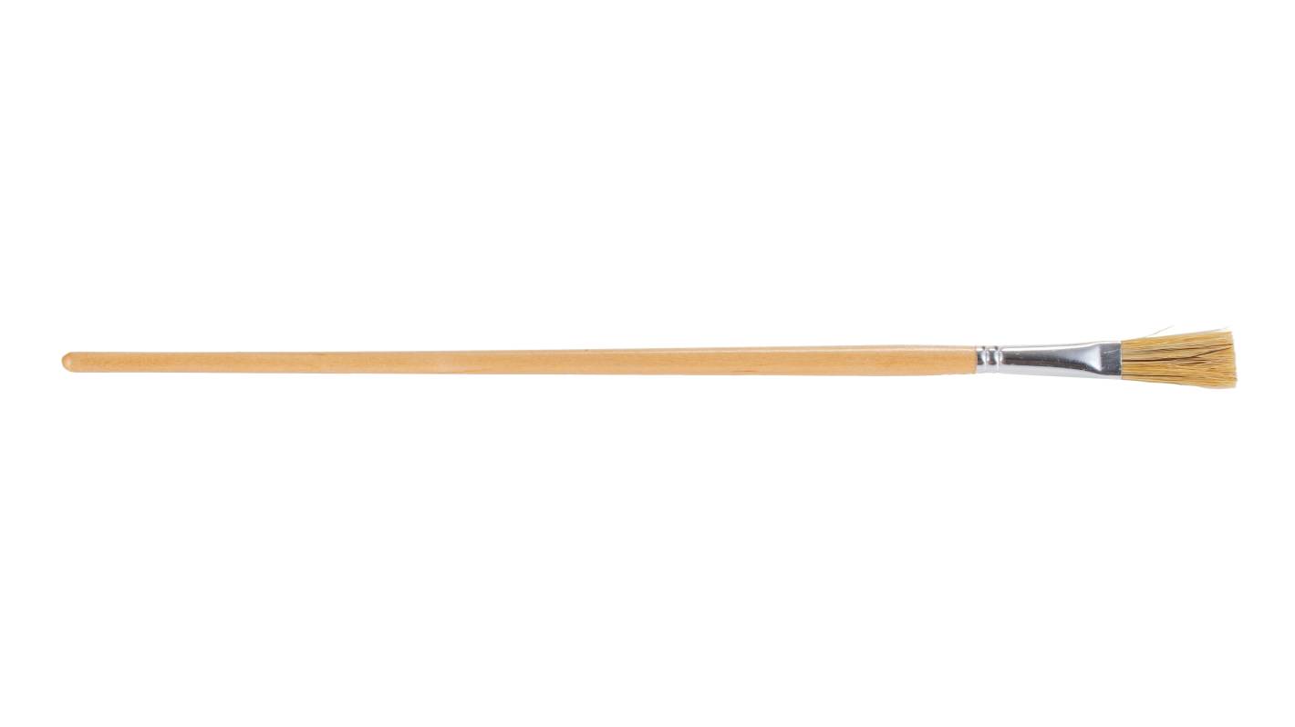 RS PRO Thin 12mm Synthetic Paint Brush with Flat Bristles