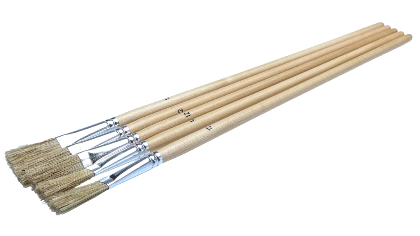 RS PRO Thin 22mm Synthetic Paint Brush with Flat Bristles