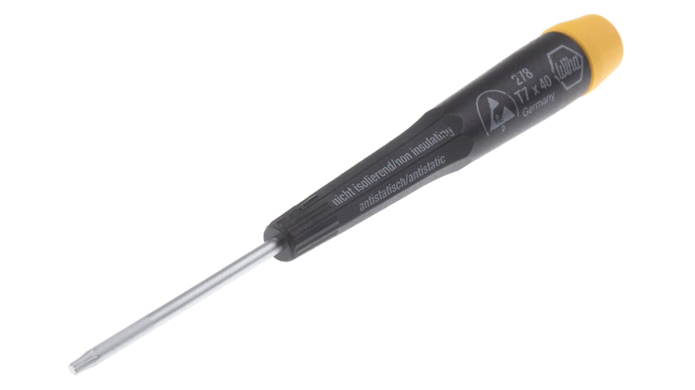 Wiha Torx  Screwdriver, T7 Tip, 40 mm Blade, 120 mm Overall