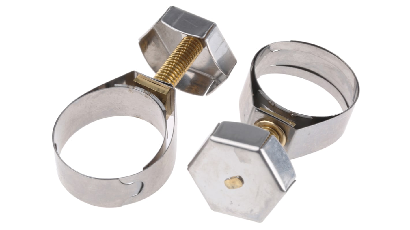 Unex Brass (Bolt), Stainless Steel Thumb Hex Unex, 11mm Band Width, 21.8 → 27mm ID