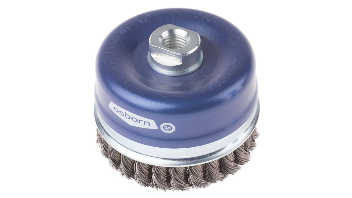 RS PRO Twisted Steel Abrasive Cup Brush, 8500rpm