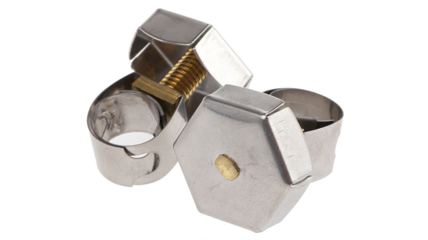 Unex Brass (Bolt), Stainless Steel Thumb Hex Unex, 11mm Band Width, 9 → 12mm ID