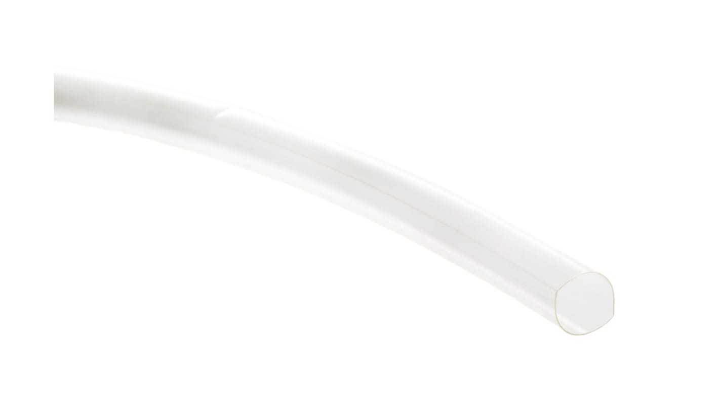 TE Connectivity Heat Shrink Tubing, Clear 6.4mm Sleeve Dia. x 1.2m Length 2:1 Ratio, RT-375 Series