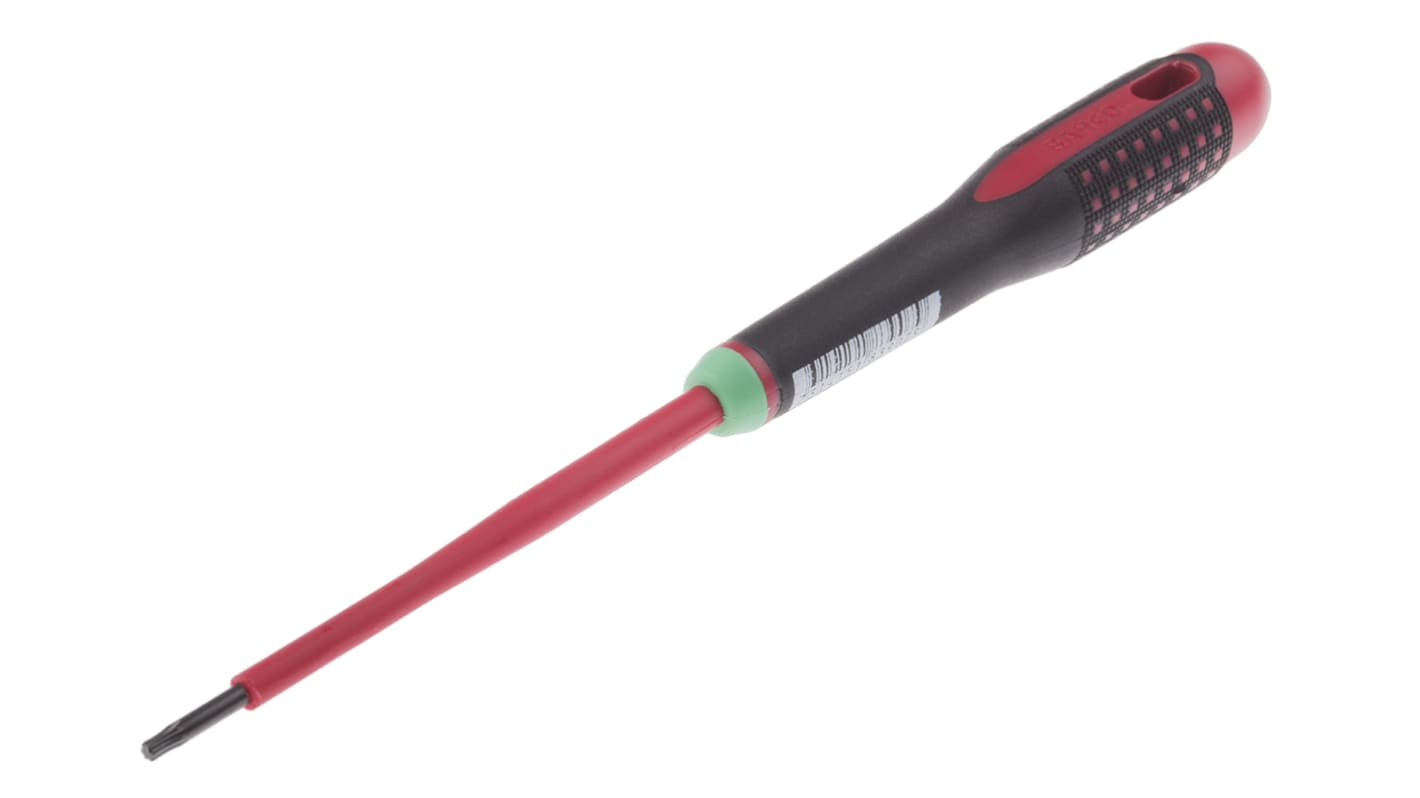 Bahco Torx  Screwdriver, T10 Tip, 100 mm Blade, VDE/1000V, 222 mm Overall