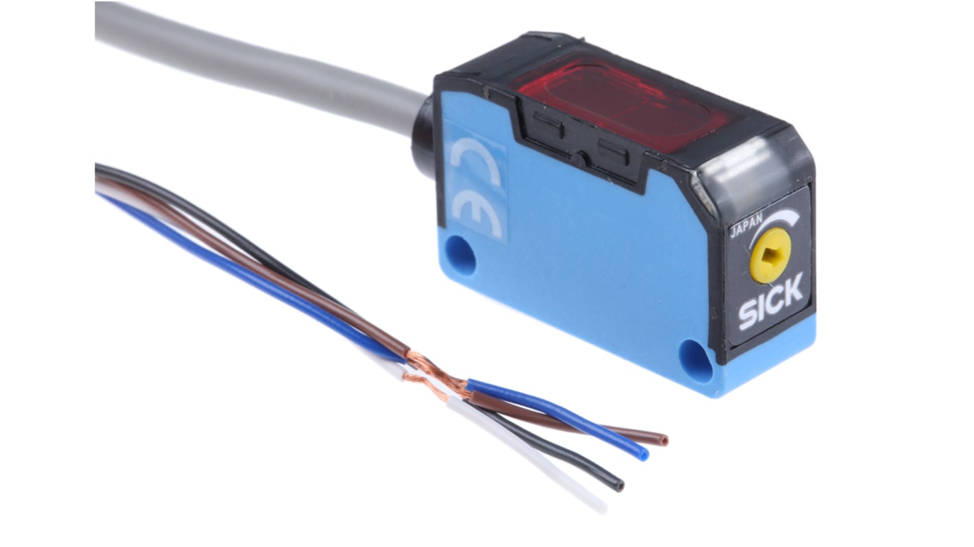 Rs-Online Sensore fotoelettrico Rettangolare SICK a retroriflessione rilevamento 2 4 m uscita PNP