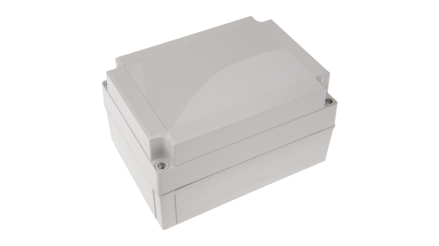 Fibox MNX Series Grey Polycarbonate Enclosure, IP66, IP67, Grey Lid, 180 x 130 x 100mm