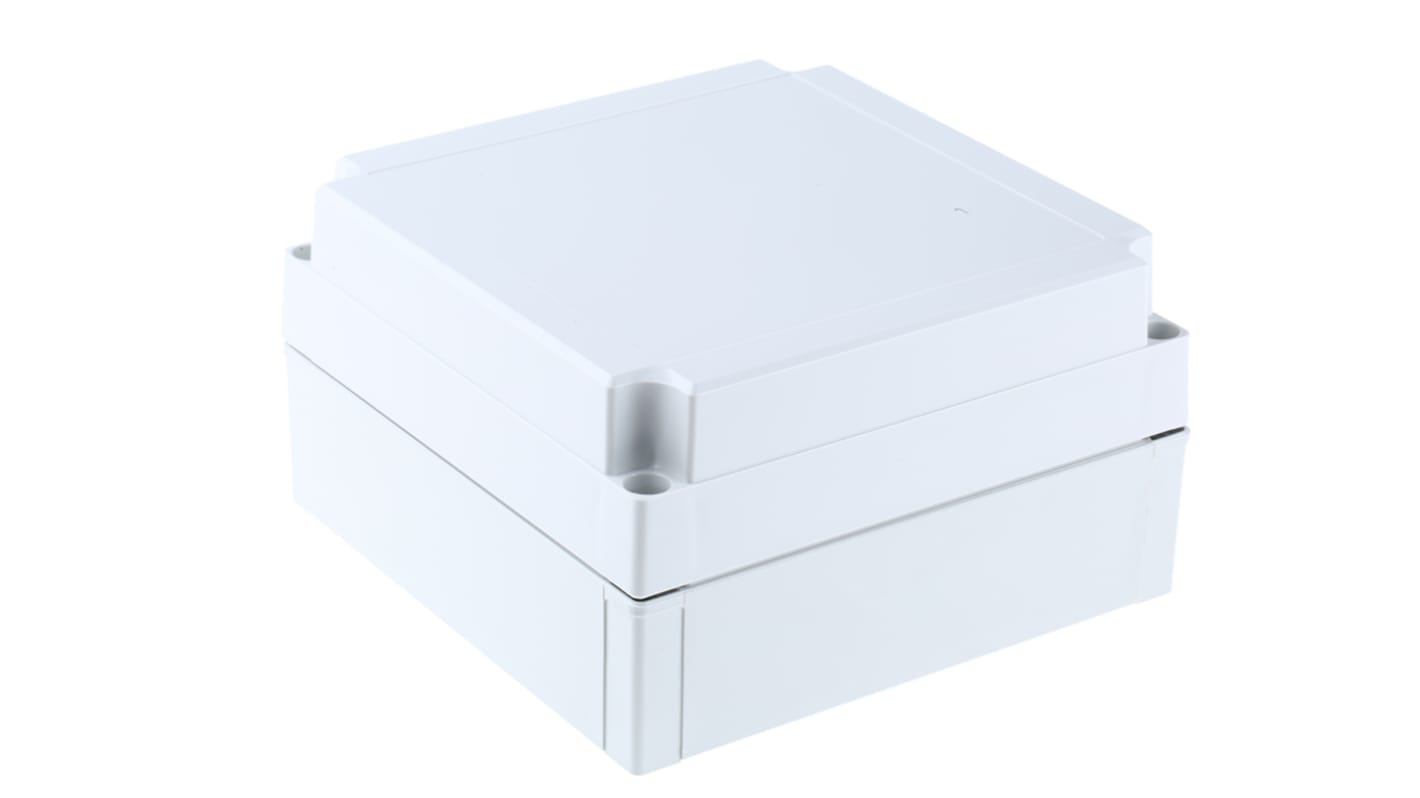 Fibox MNX Series Grey Polycarbonate Enclosure, IP66, IP67, Grey Lid, 180 x 180 x 100mm