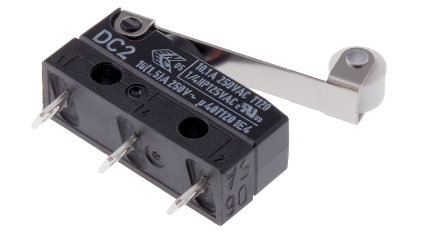 Łącznik Micro z dźwignią z rolką ZF SPDT IP6K7