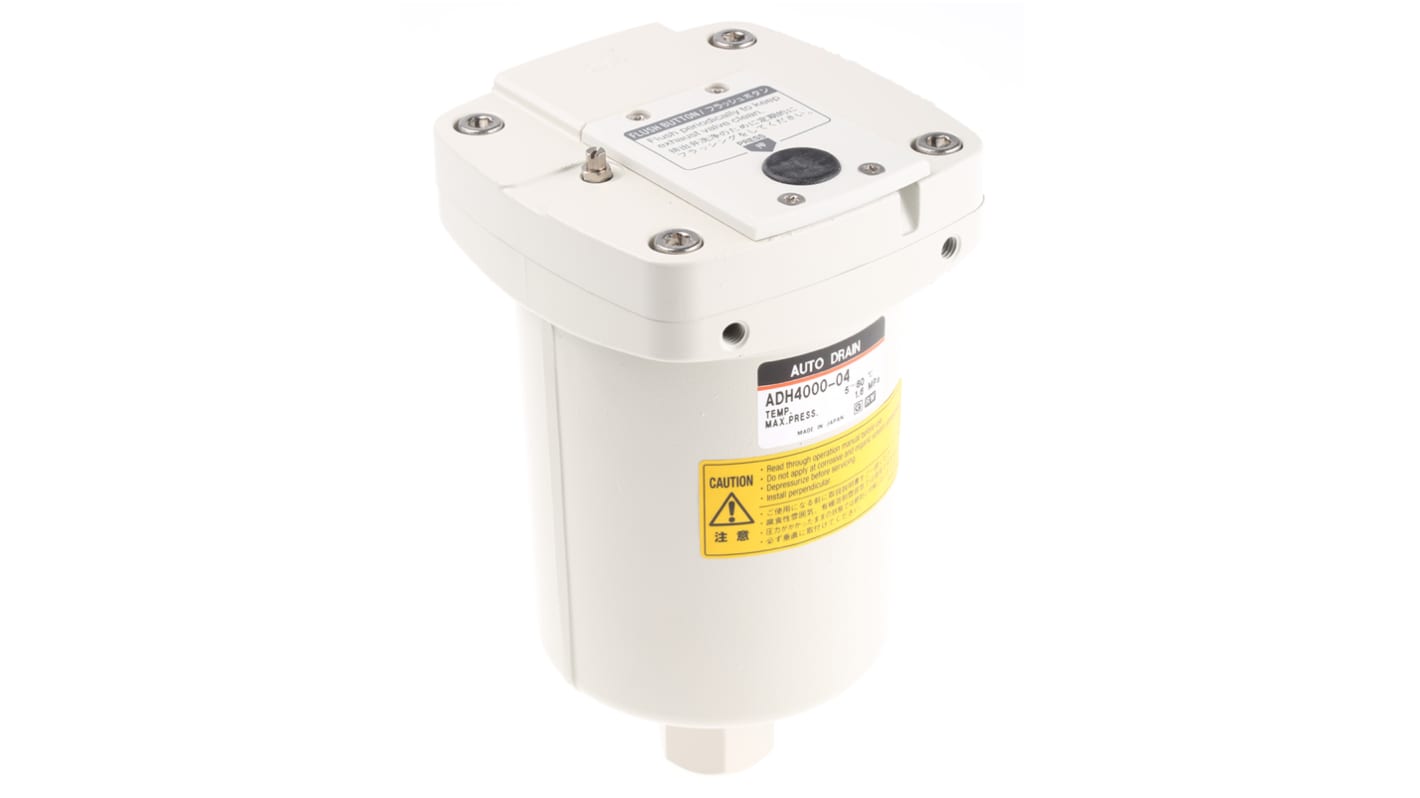 SMC Rc 1/2 Automatic Condensate Drain 400cm³/min, ADH4000-04