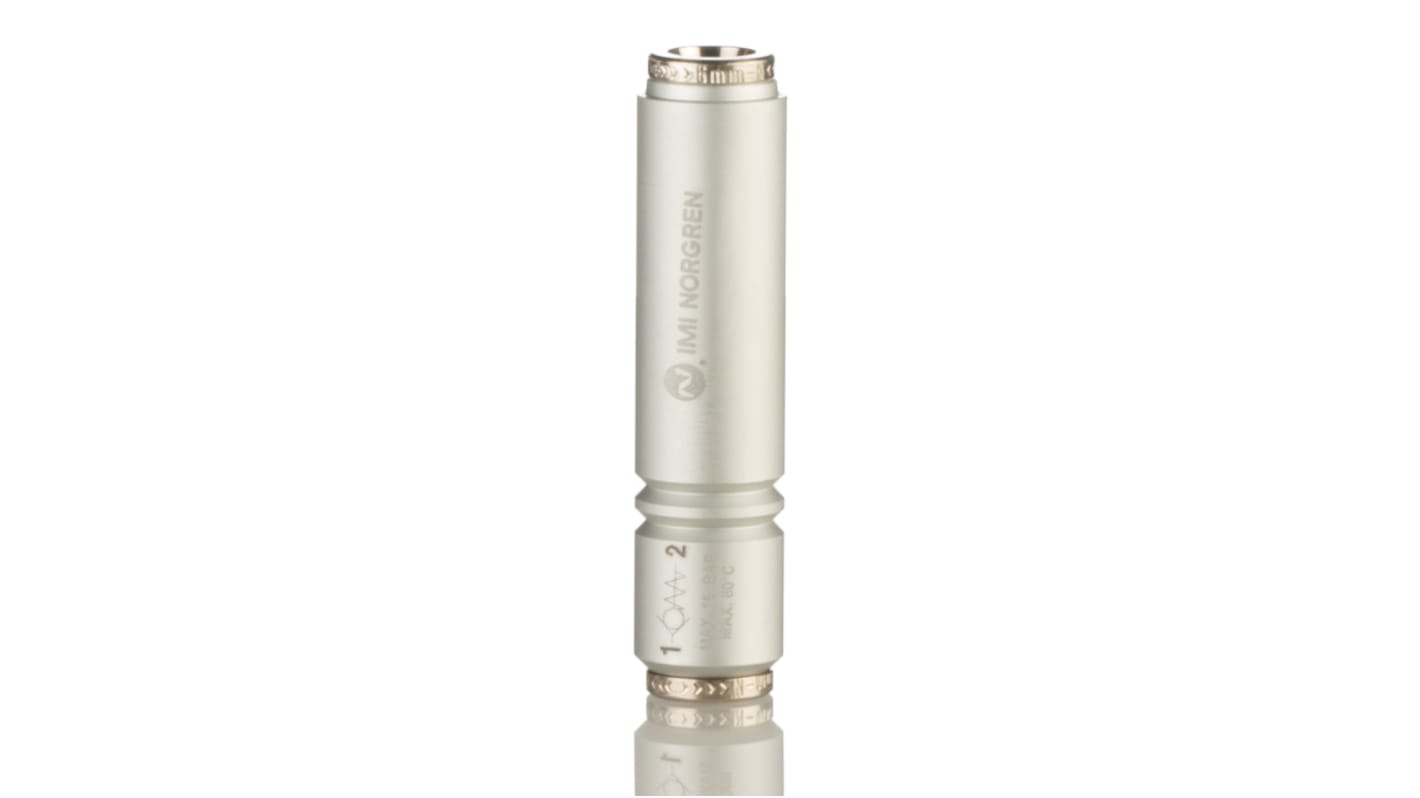 Norgren T50P Non Return Valve, 8mm Tube Inlet, 8mm Tube Outlet, -0.9 to 16bar