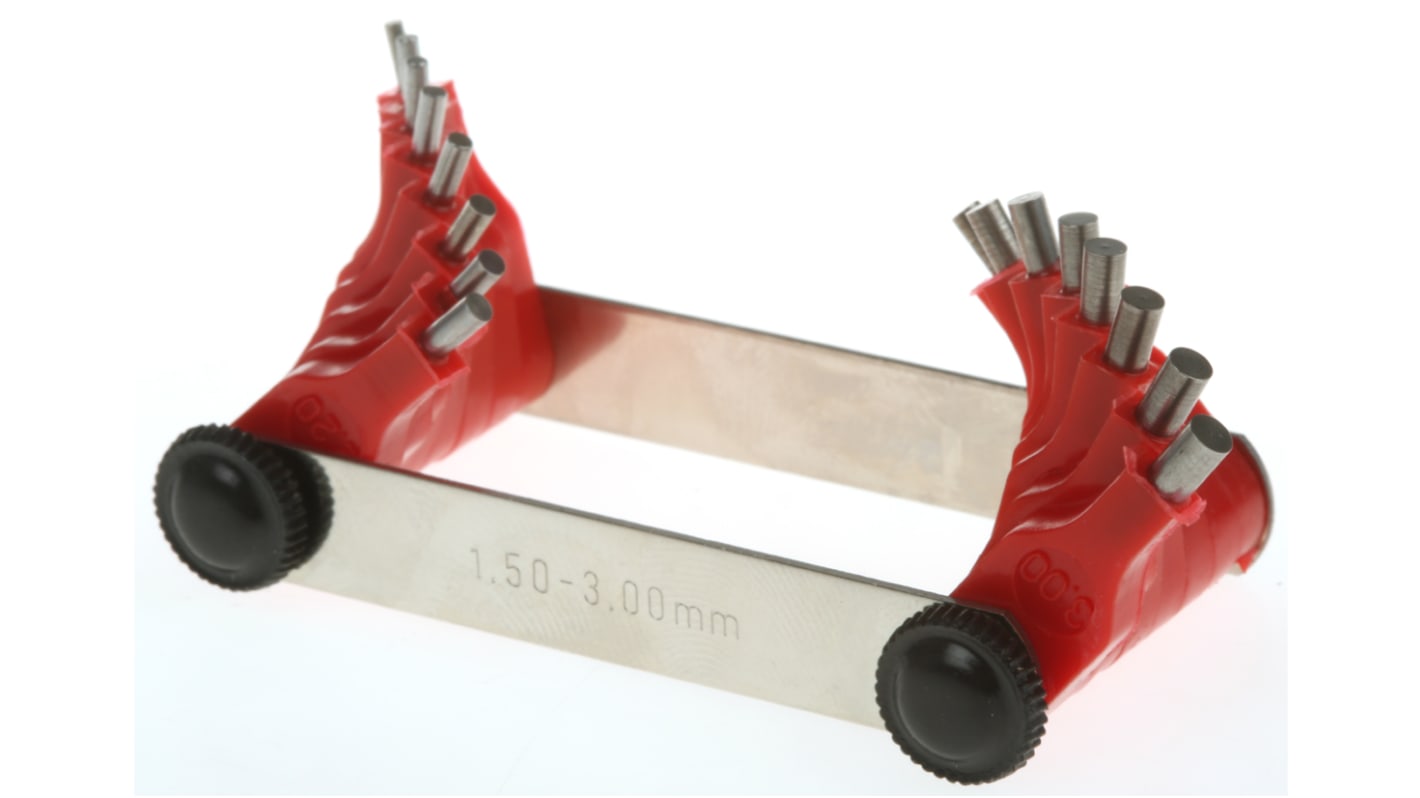 RS PRO Steel Feeler Gauge, 16 Blades