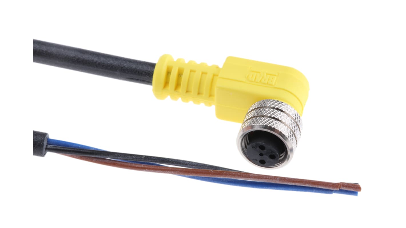 Brad from Molex Straight Female 3 way M8 to Unterminated Sensor Actuator Cable, 2m