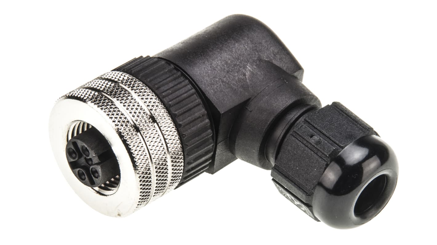 Brad from Molex M12圆形连接器插座, 4芯, 电缆安装, 螺钉端接, 4.0A, 250.0 V ac, IP67, Micro-Change系列