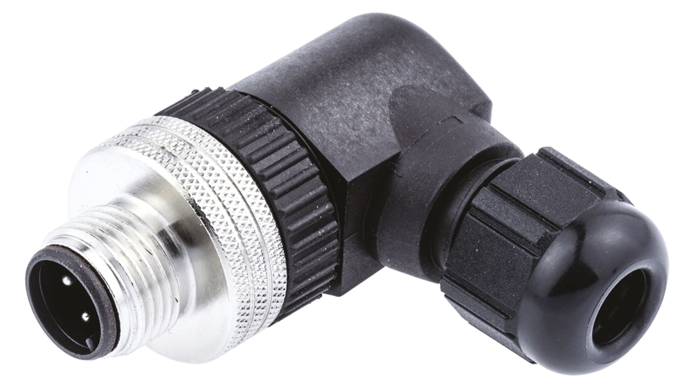 Brad from Molex M12圆形连接器插头, 4芯, 电缆安装, 螺钉端接, 4.0A, 250.0 v 、 300.0 v, IP67, Micro-Change系列