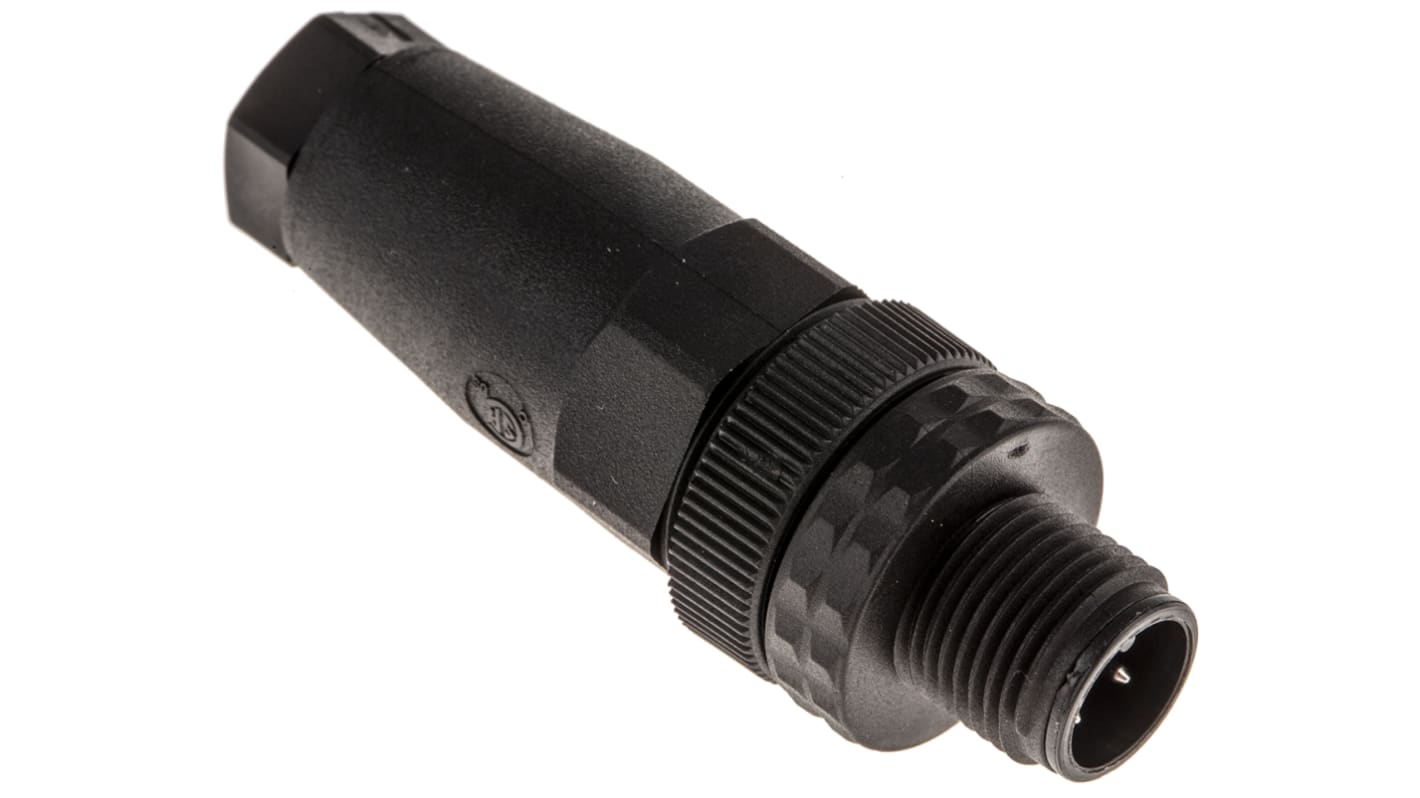 Hirschmann Circular Connector, 4 Contacts, Cable Mount, M12 Connector, Plug, Male, IP67, E Series