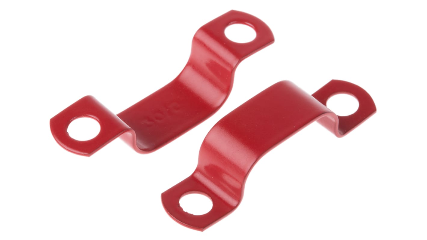RS PRO Red Copper Saddle Clip, 7.7mm Max. Bundle