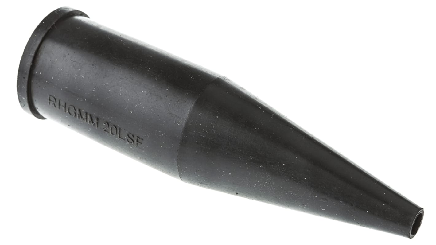 Protège câble RS PRO, Ø interne: 21.5mm, long. 90mm Noir