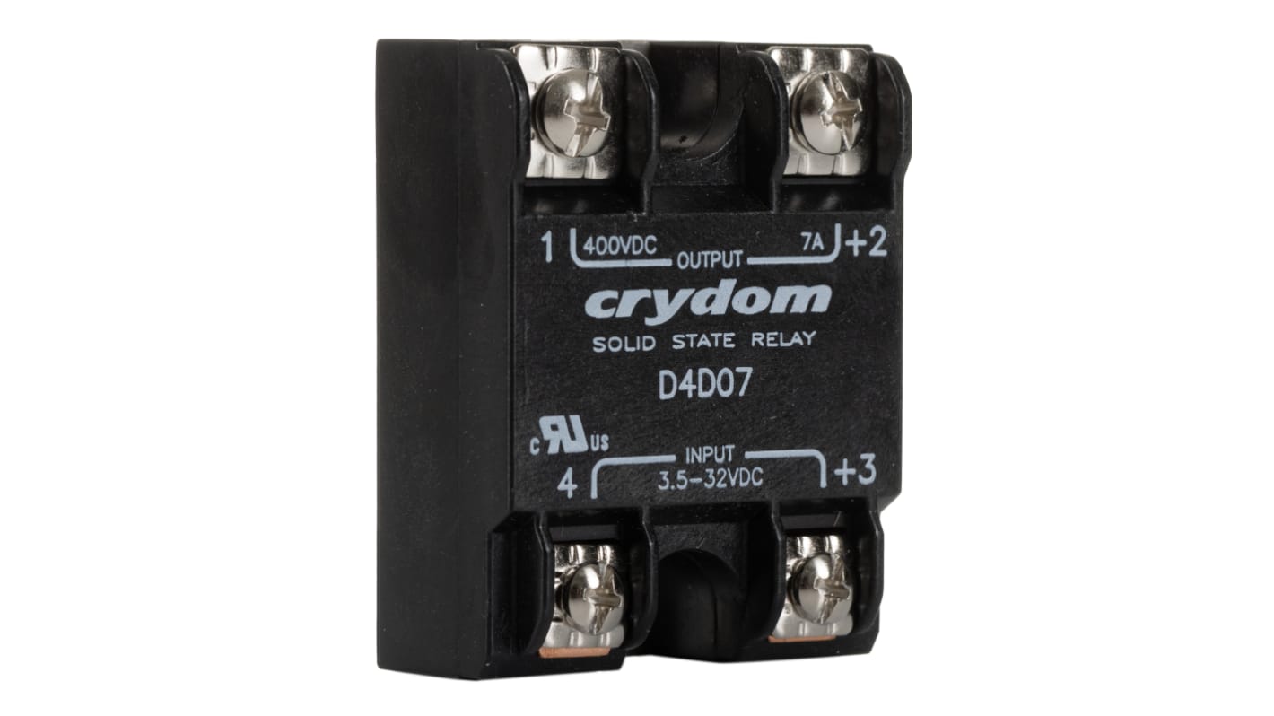 Relais statique Sensata Crydom 1-DCL, 7 A, Montage en surface, 32 V, 400 V