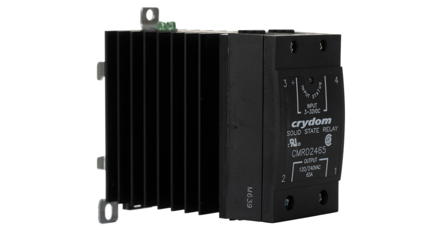 Sensata / Crydom CMR24 Series Solid State Relay, 65 A Load, DIN Rail Mount, 280 V Load, 32 V Control