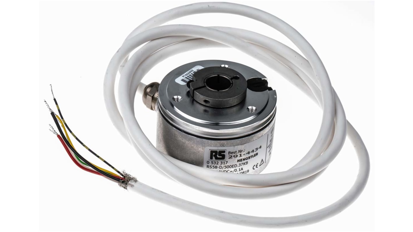 Hengstler RI58-D Series Incremental Incremental Encoder, 500 ppr, Push Pull Signal, Hollow Type, 12mm Shaft