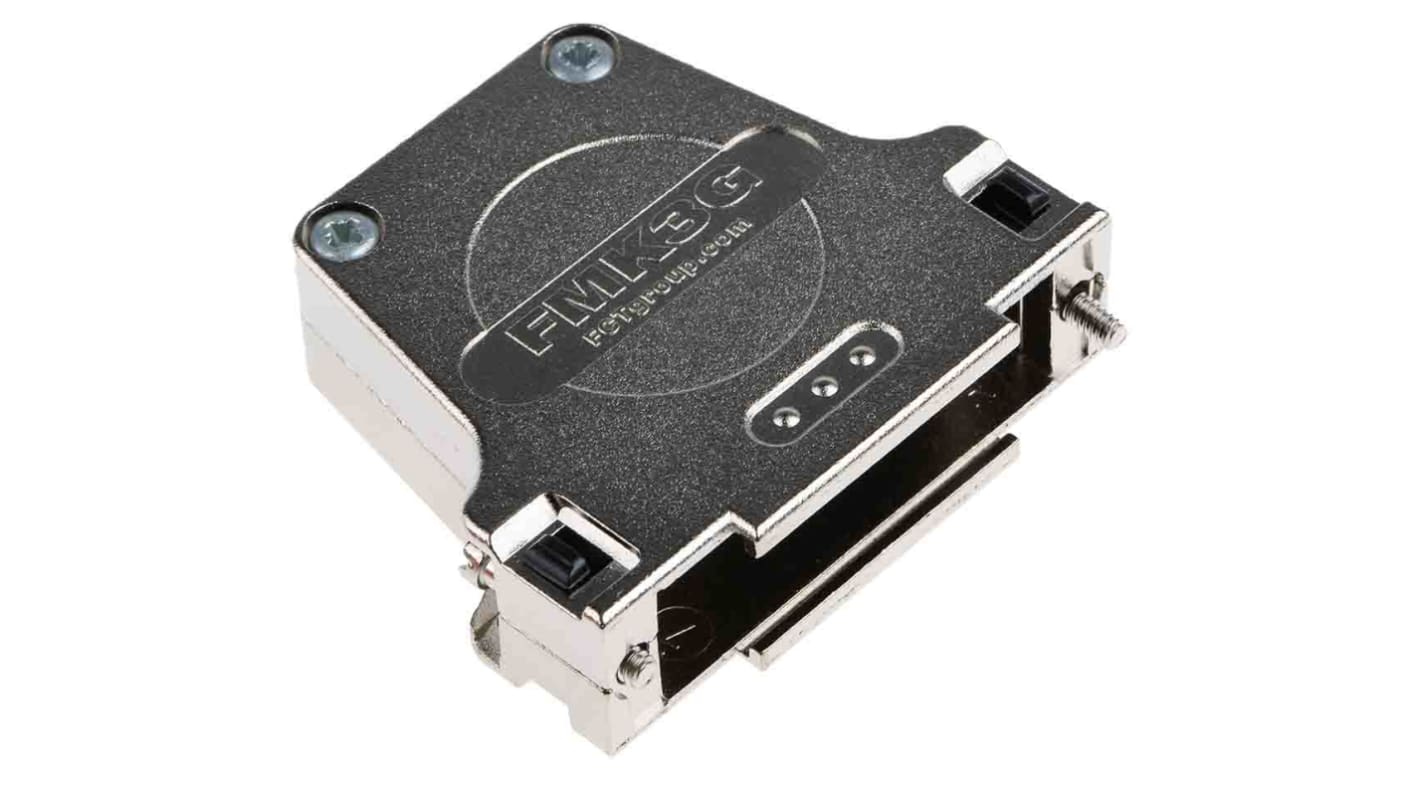 FCT from Molex FMK Series Die Cast Zinc D Sub Backshell, 25 Way, Strain Relief