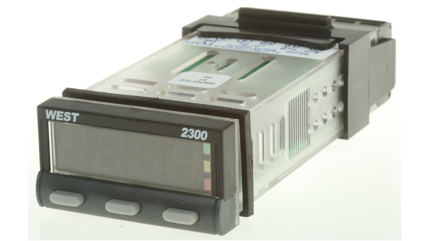Rs-Online Termoregolatori PID West Instruments N2300 12 → 30 V c.c. 24 V c.a. 49 x 25mm 2 uscite Relè