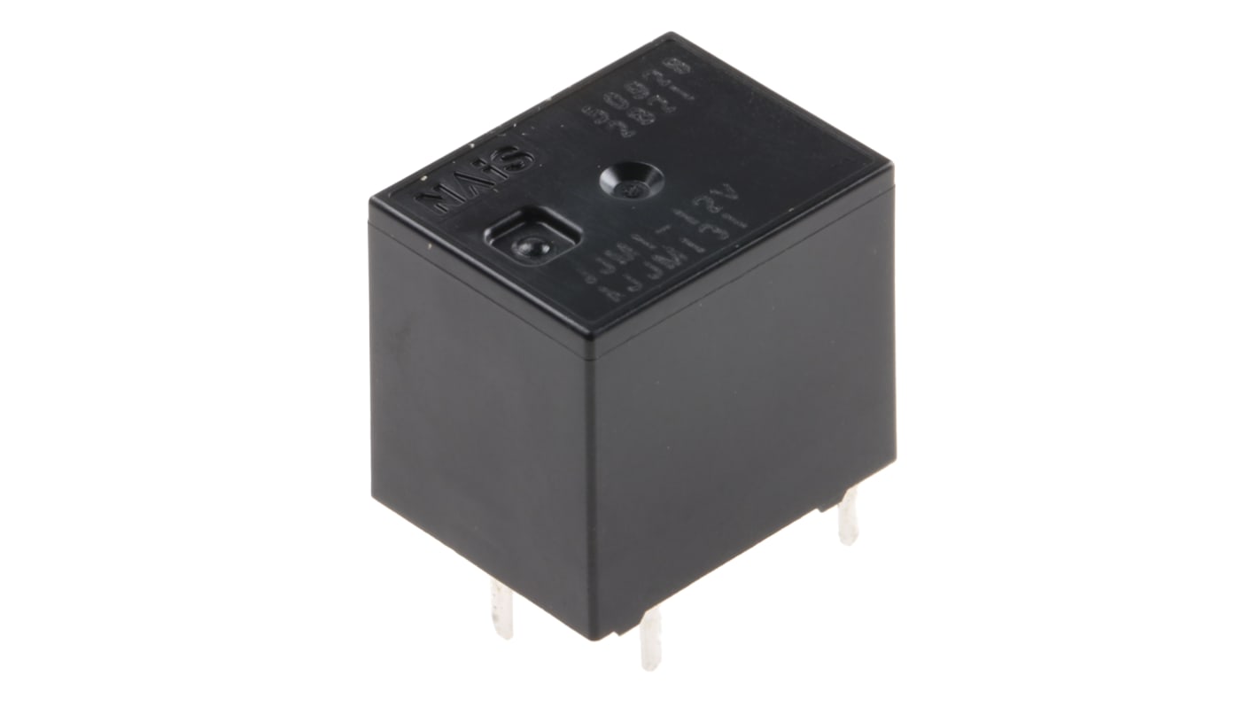 Relè per automotive Panasonic, 12V cc, 5A, SPDT, Montaggio su circuito stampato