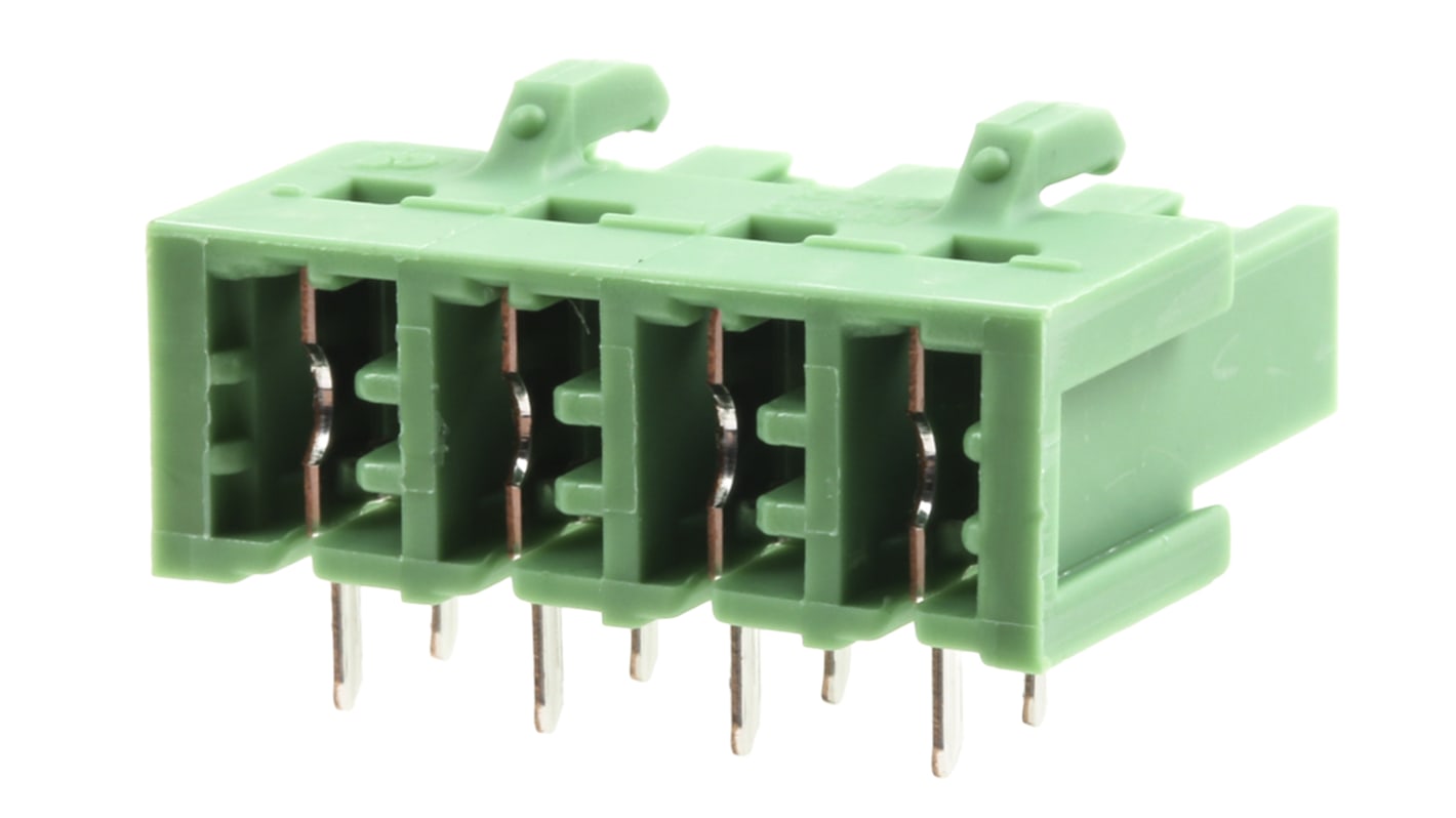 Phoenix Contact IC 2.5/ 4-G-5.08 Series Right Angle Through Hole PCB Header, 4 Contact(s), 5.08mm Pitch, 1 Row(s)