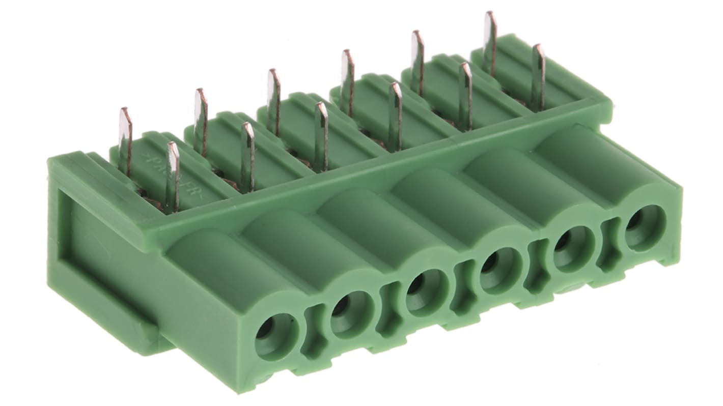Gniazdo PCB 6 -pinowe raster: 5.08mm Listwa gniazdowa Kąt Proste Przewlekany