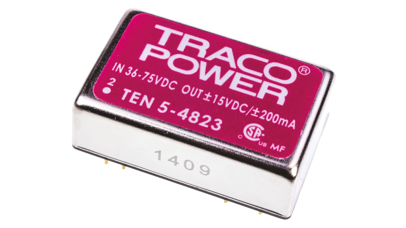 Convertidor dc-dc 6W, Salida ±15V dc, ±200mA, ±5%