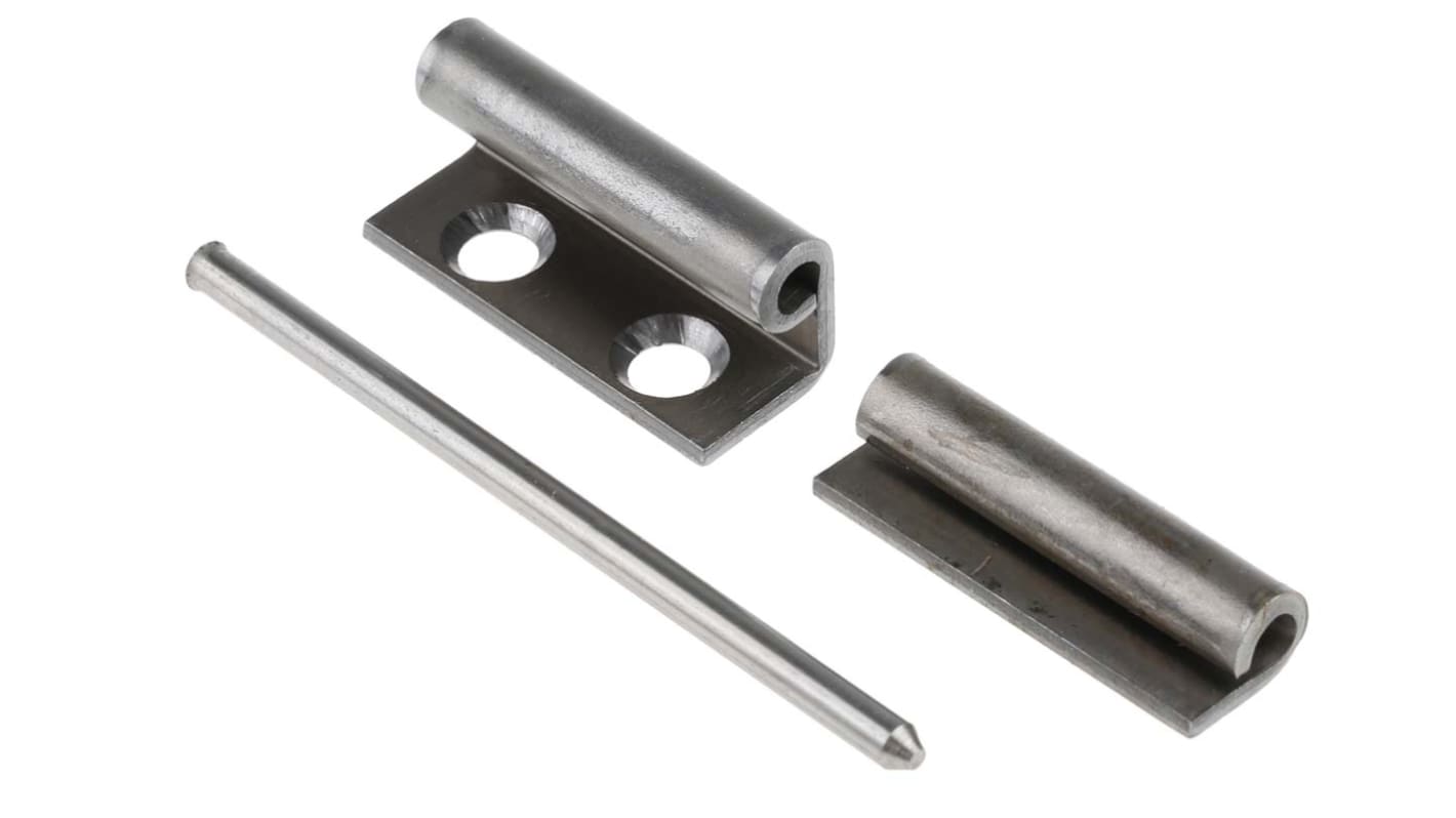 RS PRO Steel Concealed Hinge with a Lift-off Pin, 80mm x 16mm x 2mm