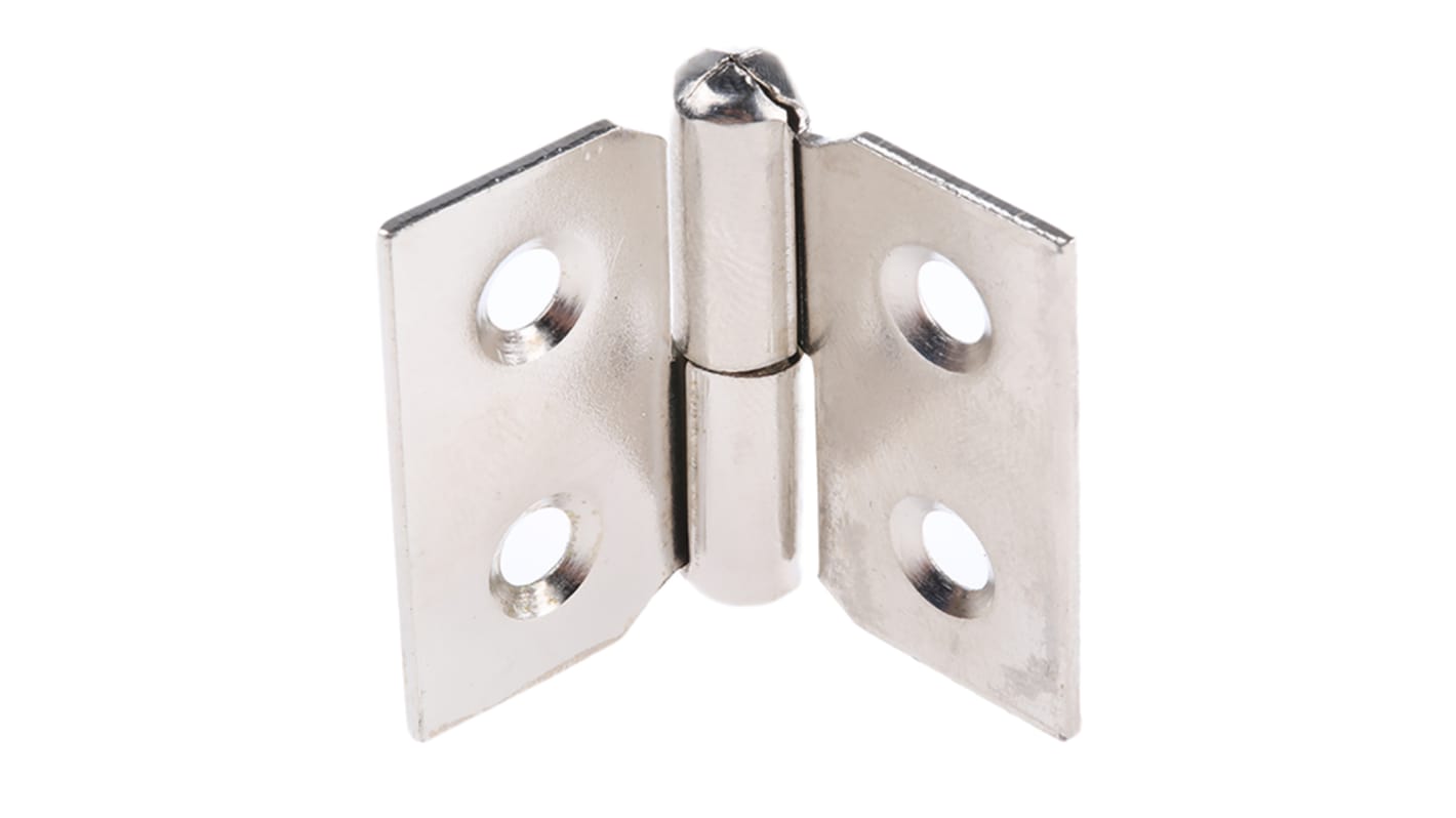 Pinet Steel Butt Hinge with a Lift-off Pin, Screw Fixing, 30mm x 40mm x 1.2mm