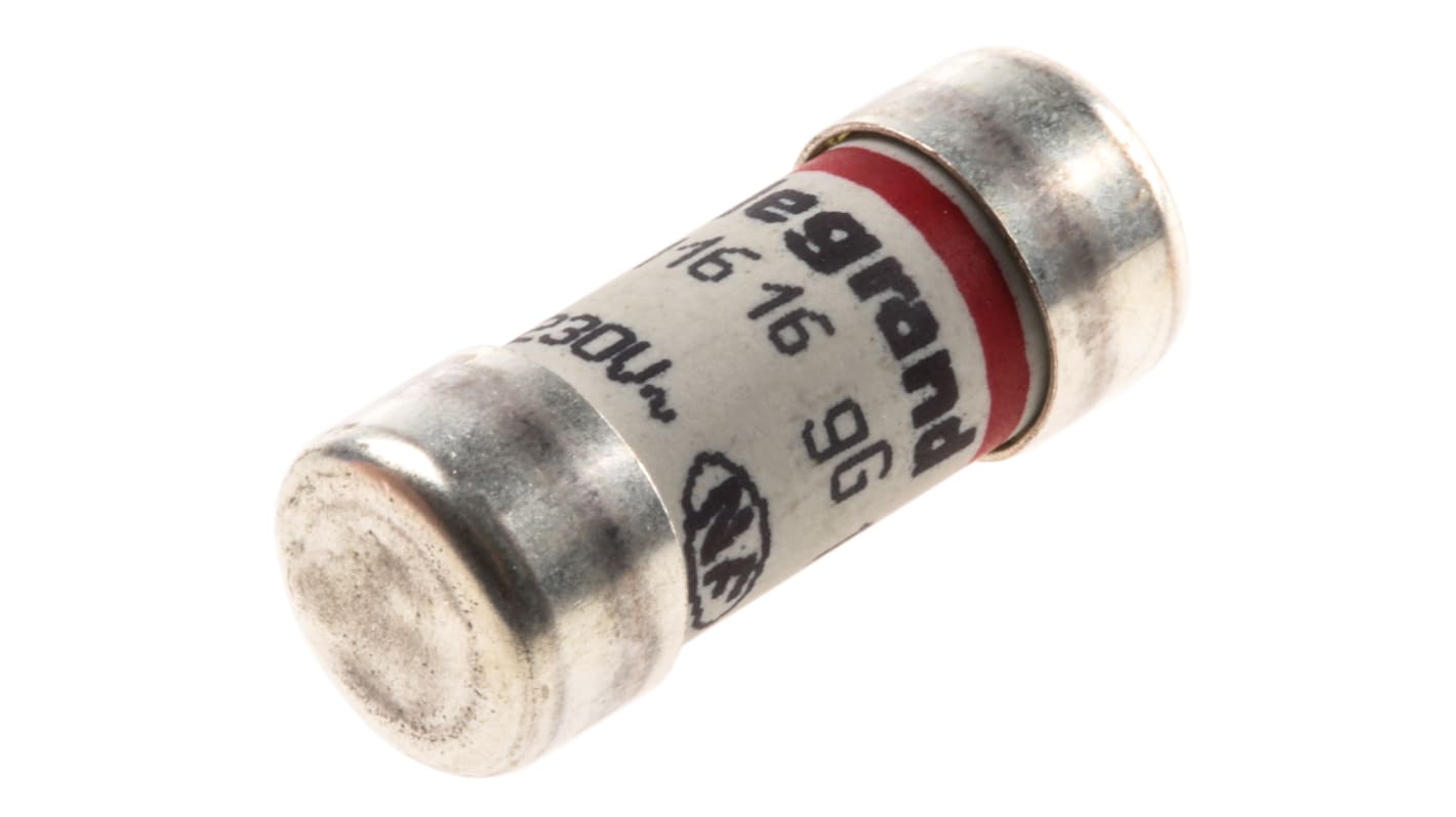 Legrand 16A F Ceramic Cartridge Fuse, 10 x 25mm