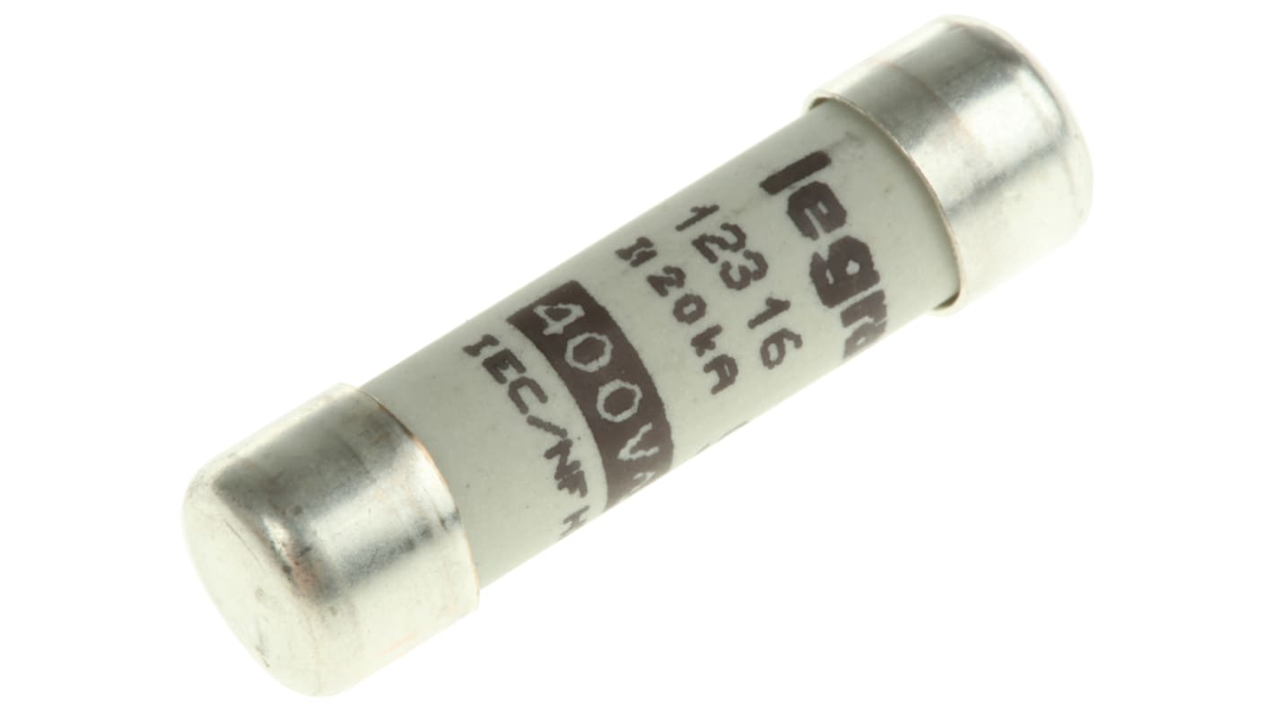 Legrand 16A F Ceramic Cartridge Fuse, 8.5 x 32mm